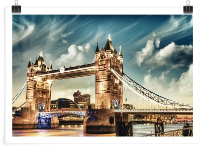 Φωτισμένη γέφυρα του Μπρούκλιν, Πόλεις - Ταξίδια, Πόστερ, 20 x 15 εκ.