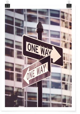 Πινακίδες \"One way\" στη Νέα Υόρκη, Πόλεις - Ταξίδια, Πόστερ, 15 x 20 εκ.