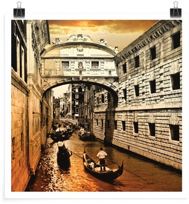 Βόλτα με τη γόνδολα, Vintage, Πόστερ, 20 x 20 εκ.