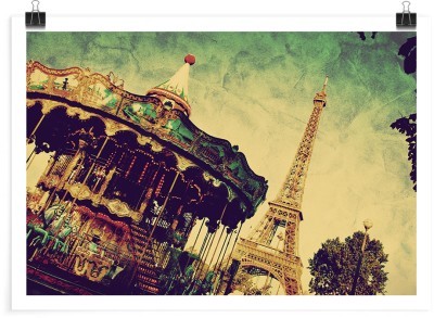 Καρουσέλ στο Παρίσι, Vintage, Πόστερ, 20 x 15 εκ.