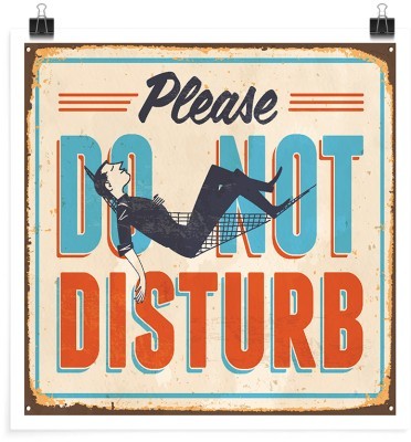 Παρακαλώ μην ενοχλείτε!, Vintage, Πόστερ, 20 x 20 εκ.