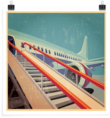 Σκάλες αεροπλάνου, Vintage, Πόστερ, 20 x 20 εκ.