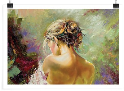 Γυμνή ζωγραφισμένη πλάτη, Ζωγραφική, Πόστερ, 20 x 15 εκ.