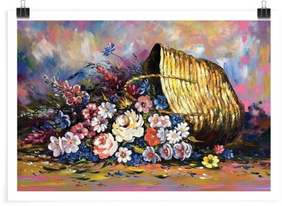 Houseart Λουλούδια σε καλάθι, Ζωγραφική, Πόστερ, 20 x 15 εκ.
