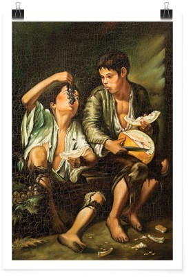 Παιδιά τρώνε φρούτα, Ζωγραφική, Πόστερ, 15 x 20 εκ.