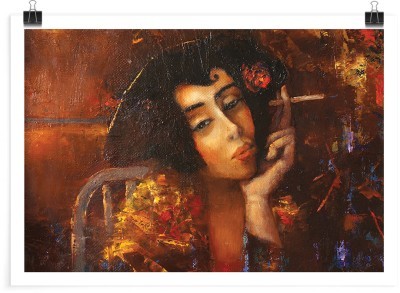 Houseart Γυναίκα με τσιγάρο, Ζωγραφική, Πόστερ, 20 x 15 εκ.