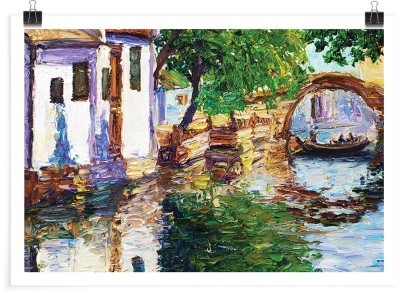 Σπιτάκι στο ποτάμι, Ζωγραφική, Πόστερ, 20 x 15 εκ.