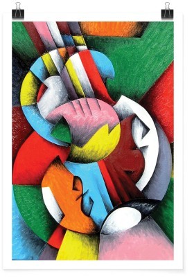 Πολύχρωμο μοτίβο, Ζωγραφική, Πόστερ, 15 x 20 εκ.