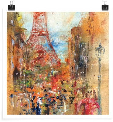 Ζωγραφισμένο Παρίσι, Ζωγραφική, Πόστερ, 20 x 20 εκ.