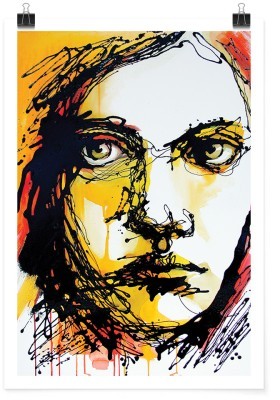 Πορτρέτο σοβαρής γυναίκας, Ζωγραφική, Πόστερ, 15 x 20 εκ.