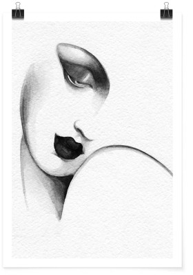 Houseart Half face, Ζωγραφική, Πόστερ, 15 x 20 εκ.