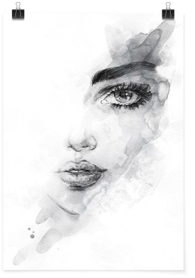 Houseart Half beautiful face, Ζωγραφική, Πόστερ, 15 x 20 εκ.