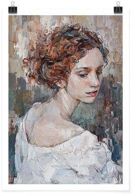 Κορίτσι με πιασμένα μαλλιά, Ζωγραφική, Πόστερ, 15 x 20 εκ.