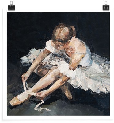 Μπαλαρίνα με πουέντ, Ζωγραφική, Πόστερ, 20 x 20 εκ.