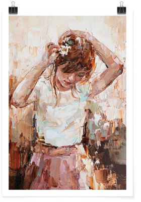 Houseart Κορίτσι ελαιογραφία, Ζωγραφική, Πόστερ, 15 x 20 εκ.
