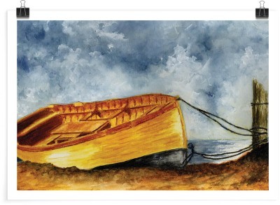 Βάρκα, Ζωγραφική, Πόστερ, 20 x 15 εκ.