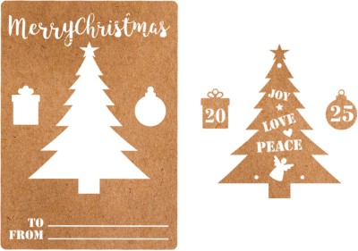 Houseart Joy-Love-Peace, Personalize, Χριστουγεννιάτικα Στολίδια - Κάρτες, 15 x 21 εκ. Α5