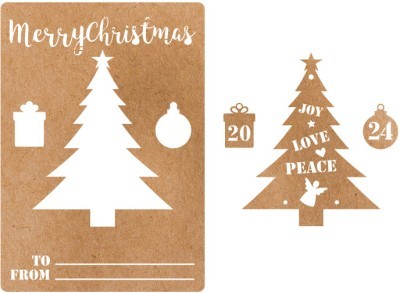 Houseart Joy-Love-Peace, Personalize, Χριστουγεννιάτικα Στολίδια - Κάρτες, 15 x 21 εκ. Α5