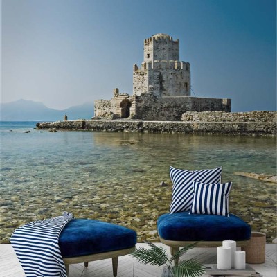 Το κάστρο της Μεθώνης στην Ελλάδα Ελλάδα Ταπετσαρίες Τοίχου 83 x 110 cm (21452)