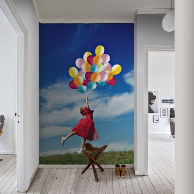 Μπαλόνια στον ουρανό Άνθρωποι Ταπετσαρίες Τοίχου 108 x 95 cm (21394)