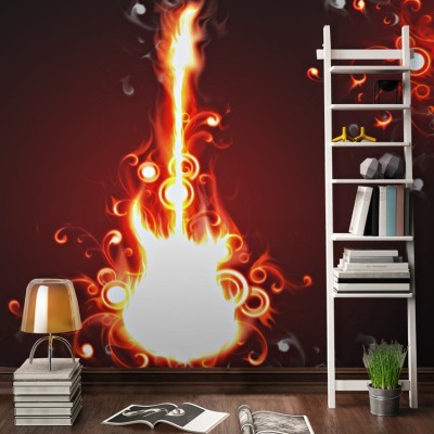 Πύρινη κιθάρα, Διάφορα, Ταπετσαρίες Τοίχου, 100 x 100 εκ.