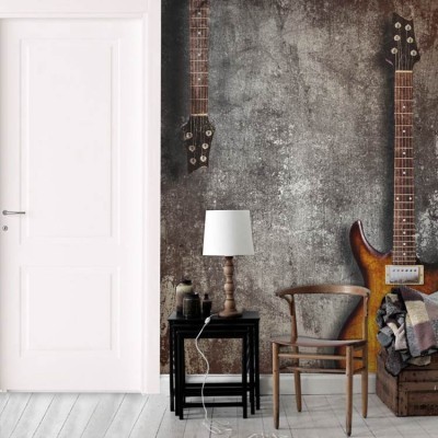 Houseart Εποχής ηλεκτρική κιθάρα, Διάφορα, Ταπετσαρίες Τοίχου, 100 x 100 εκ.