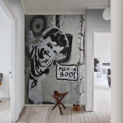 Houseart Γκράφιτι παιδάκι, Διάφορα, Ταπετσαρίες Τοίχου, 80 x 121 εκ.