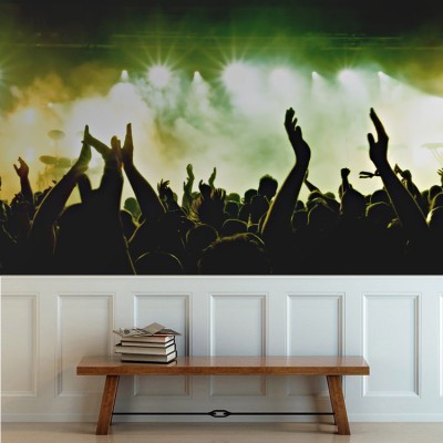 Houseart Πλήθος σε συναυλία, Διάφορα, Ταπετσαρίες Τοίχου, 130 x 72 εκ.