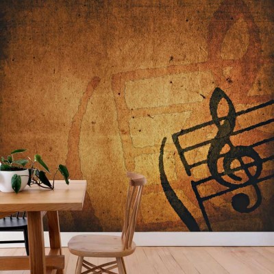 Houseart Κλειδί του σολ, Διάφορα, Ταπετσαρίες Τοίχου, 100 x 100 εκ.