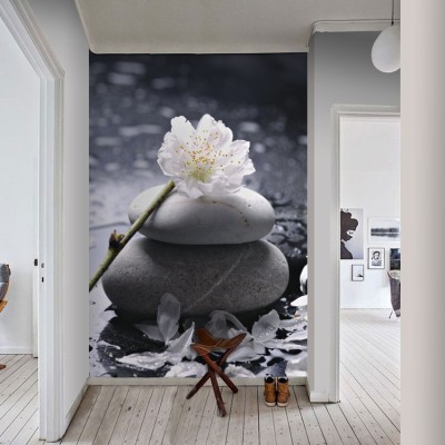 Houseart Λουλούδι σε πέτρα, Διάφορα, Ταπετσαρίες Τοίχου, 82 x 122 εκ.