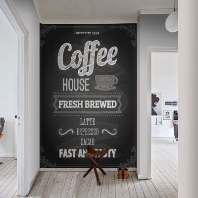 Coffee House Φαγητό Ταπετσαρίες Τοίχου 110 x 92 cm (21848)