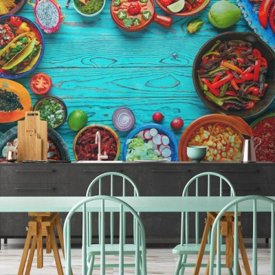 Μεξικάνικο φαγητό Φαγητό Ταπετσαρίες Τοίχου 82 x 123 cm (21833)