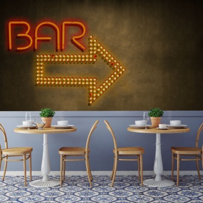 To the Bar Φόντο – Τοίχοι Ταπετσαρίες Τοίχου 95 x 95 cm (37648)