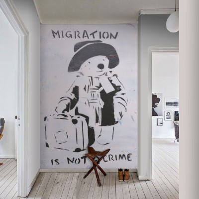 Migration is not a crime, Φόντο - Τοίχοι, Ταπετσαρίες Τοίχου, 100 x 100 εκ.