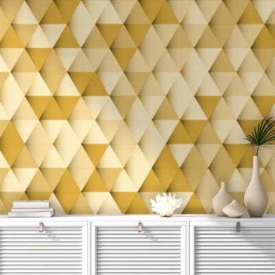 Κίτρινη σύνθεση, Φόντο – Τοίχοι, Ταπετσαρίες Τοίχου, 100 x 100 εκ. (53821)