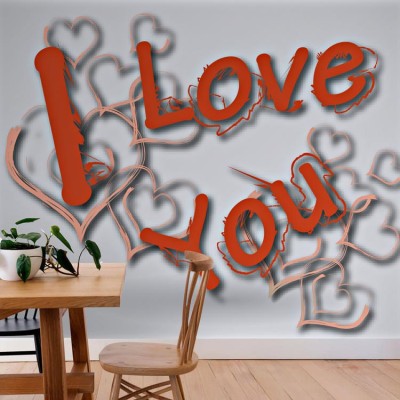 Φόντο «σ ‘αγαπώ» Φράσεις Ταπετσαρίες Τοίχου 90 x 110 cm (21790)