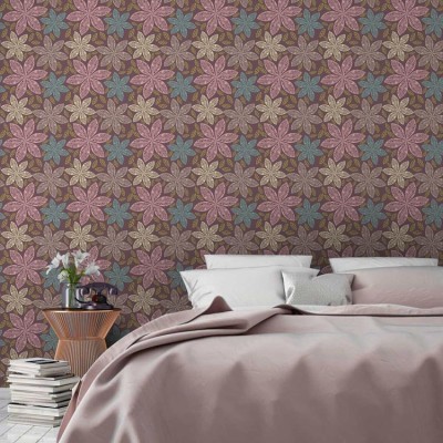 Houseart Μοτίβο με άνθη, Μοτίβα, Ταπετσαρίες Τοίχου, 100 x 100 εκ.