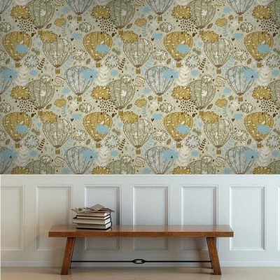 Αερόστατα ζωγραφισμένα στον ουρανό, Μοτίβα, Ταπετσαρίες Τοίχου, 100 x 100 εκ.