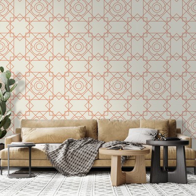 Houseart Γεωμετρικό μοτίβο, Μοτίβα, Ταπετσαρίες Τοίχου, 100 x 100 εκ.