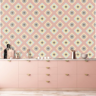 Γεωμετρικά σχήματα, Μοτίβα, Ταπετσαρίες Τοίχου, 100 x 100 εκ.