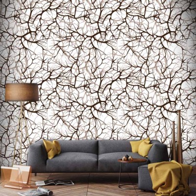 Houseart Κλαδιά δέντρων, Μοτίβα, Ταπετσαρίες Τοίχου, 100 x 100 εκ.