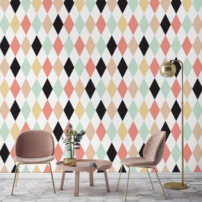 Ρόμβοι, Μοτίβα, Ταπετσαρίες Τοίχου, 100 x 100 εκ.