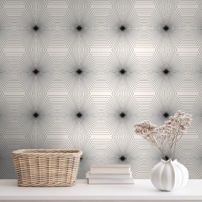 Κουκίδες και γραμμές, Μοτίβα, Ταπετσαρίες Τοίχου, 100 x 100 εκ.