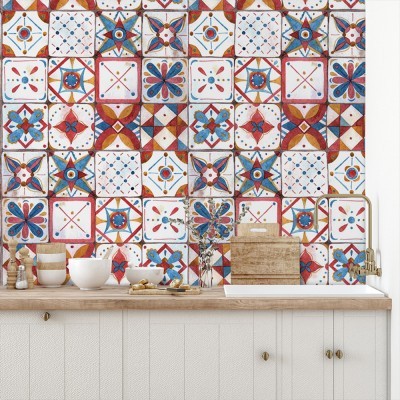 Μοντέρνο μωσαϊκό, Μοτίβα, Ταπετσαρίες Τοίχου, 100 x 100 εκ.