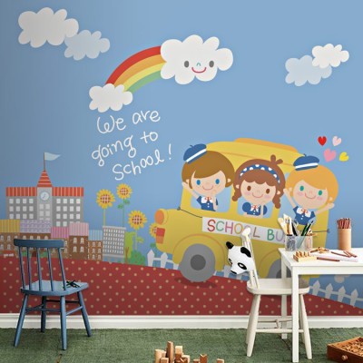 Σχολικό Παιδικά Ταπετσαρίες Τοίχου 117 x 90 cm (20666)