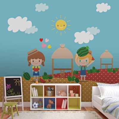 Καλωσόρισες καλοκαίρι! Παιδικά Ταπετσαρίες Τοίχου 117 x 90 cm (20722)