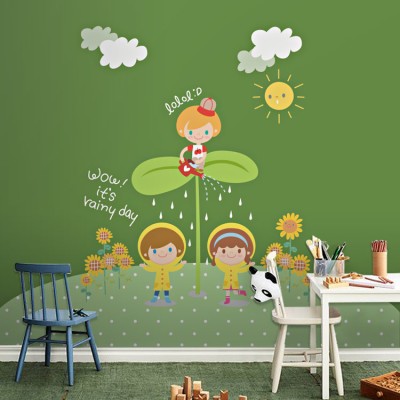 Παιδιά μες στη φύση Παιδικά Ταπετσαρίες Τοίχου 117 x 90 cm (20655)