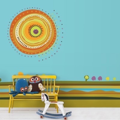 Εικονογράφηση ήλιου Παιδικά Ταπετσαρίες Τοίχου 79 x 120 cm (20601)