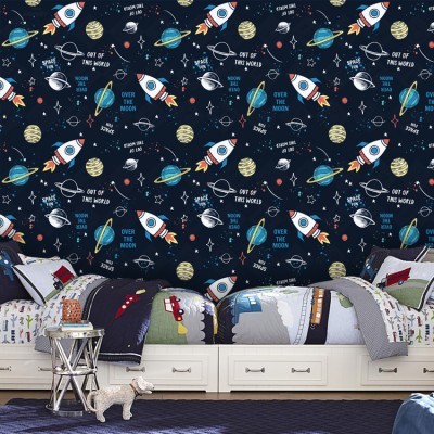 Houseart Out Of This World, Παιδικά, Ταπετσαρίες Τοίχου, 100 x 100 εκ.