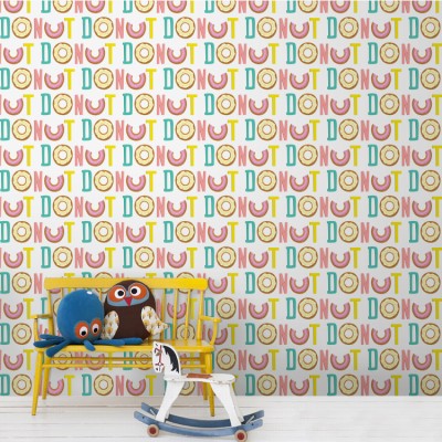 Donut Παιδικά Ταπετσαρίες Τοίχου 100 x 100 cm (35295)